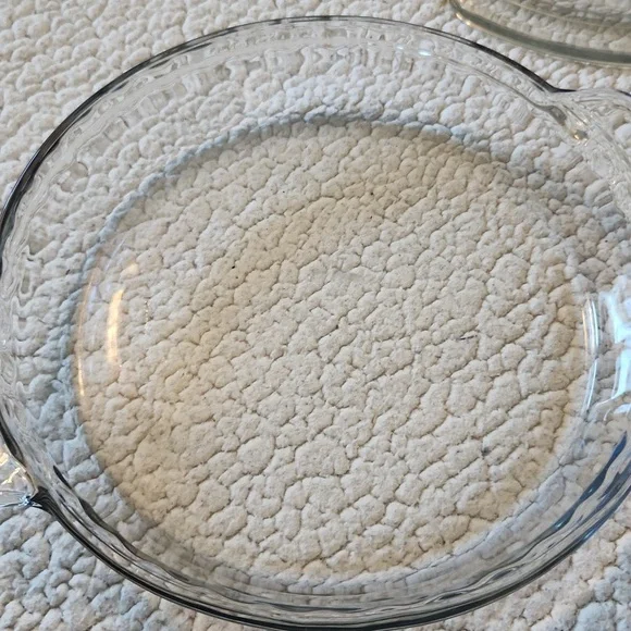 Vintage Anchor Hocking Ovenware Deep Pie Plate Scalloped Edges Set Of 4 - Picture 3 of 7